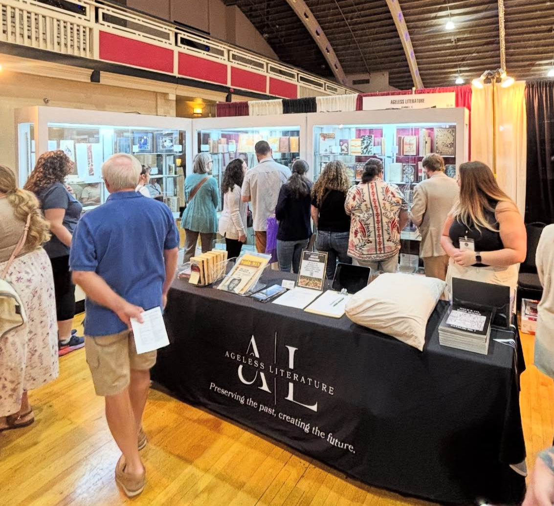Ageless Literature event booth