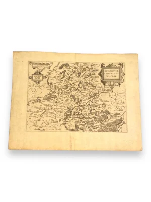 1546 Map of Belgium Framed 1 of 1