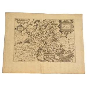 1546 Map of Belgium Framed 1 of 1