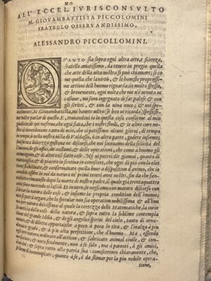 1575 Philosophy & Astronomy - Alessandro Piccolomini