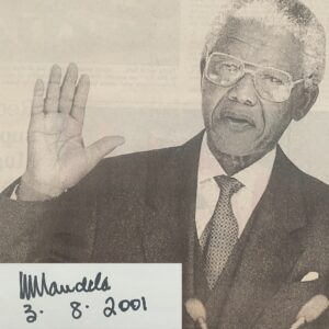 Signed by Nelson Mandela 1-OF-1 Scrapbook