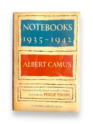 Notebooks 1935 - 1942 Albert Camus First Modern Library Edition 1965