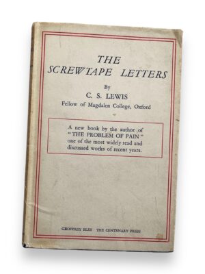 The Screwtape Letters by C.S Lewis First Edition 3rd Printing