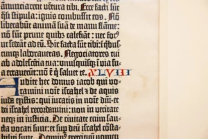 LEAF FROM THE GUTENBERG BIBLE | 1450 - 1455, A FINE LEAF FROM THE FIRST PRINTED WESTERN BOOK.