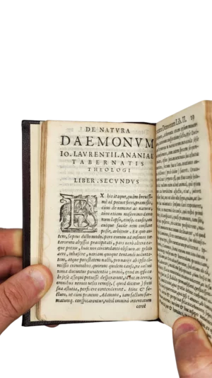 1581 Demonology First Aldine Edition De Natura Daemonum by Giovanni Lorenzo d'Anania – Rare Demonology Treatise