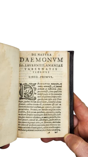 1581 Demonology First Aldine Edition De Natura Daemonum by Giovanni Lorenzo d'Anania – Rare Demonology Treatise