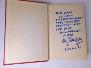 Ray Bradbury ~ SIGNED, The October Country ~ 1955 First Edition