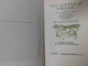 The Compleat Angler by Isaak Walton~ Signed by Arthur Rackham, 1931 Limited Ed.