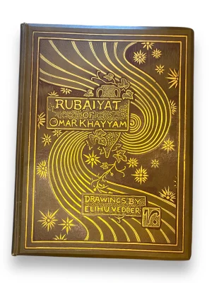 Association Review Copy Rubiayat of Omar Khayyam 1886 Signed by Elihu Vedder