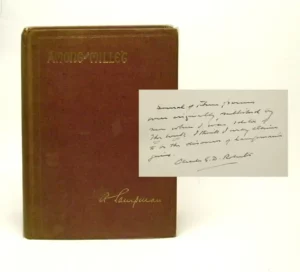 Signed Among The Millet And Other Poems by Archibald Lampman, First Edition Hardcover