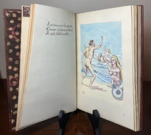 Alcools by Guillaume Apollinaire, Rare First Edition– 20 Hand-Lettered Poems with Signed Original Watercolors by Robert West