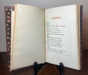 Alcools by Guillaume Apollinaire, Rare First Edition– 20 Hand-Lettered Poems with Signed Original Watercolors by Robert West