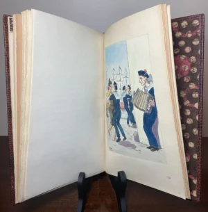 Alcools by Guillaume Apollinaire, Rare First Edition– 20 Hand-Lettered Poems with Signed Original Watercolors by Robert West