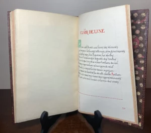 Alcools by Guillaume Apollinaire, Rare First Edition– 20 Hand-Lettered Poems with Signed Original Watercolors by Robert West