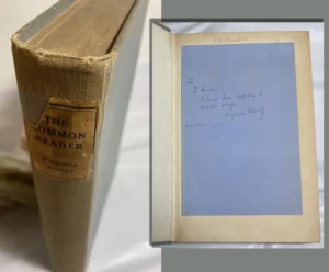 The Common Reader Signed by Virginia Woolf