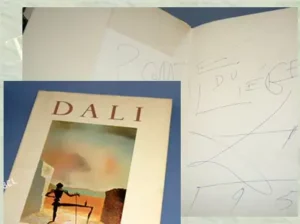 Dali – Inscribed Monograph with Bold Daliesque Presentation