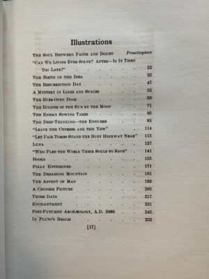 Doubt And Other Things by Elihu Vedder: Presentation Copy Inscribed by the Publisher Porter Sargent, 1922.