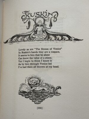 Doubt And Other Things by Elihu Vedder: Presentation Copy Inscribed by the Publisher Porter Sargent, 1922.