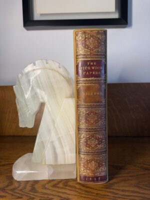 The Posthumous Papers of the Pickwick Club by Charles Dickens COMPLETE TRUE FIRST FINELY BOUND FEATURING ALL 43 PLATES