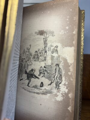 The Posthumous Papers of the Pickwick Club by Charles Dickens COMPLETE TRUE FIRST FINELY BOUND FEATURING ALL 43 PLATES