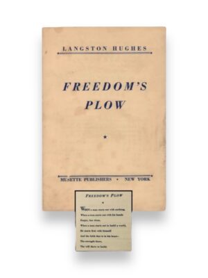 Freedom's Plow Inscribed by Langston Hughes to Jay Jackson, 1943 First Edition