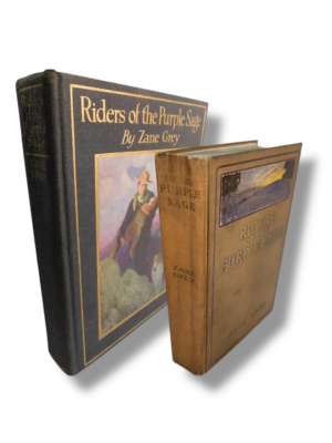 Riders of the Purple Sage ~ 1912 SIGNED 1st Printing & 1921 Anniversary Edition