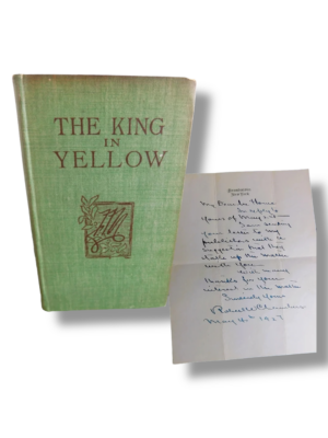 Robert Chambers ~ The King in Yellow ~ 1895 1st Edition & Manuscript Letter Signed