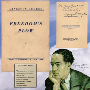 Freedom's Plow Inscribed by Langston Hughes to Jay Jackson, 1943 First Edition