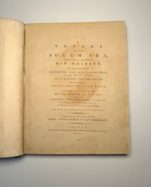 A Voyage to the South Sea | 1792, First edition of Bligh's Account of the Voyage Which Led to the Famous Mutiny on the Bounty.