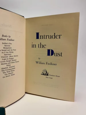 Intruder in the Dust by William Faulkner- First Edition, 1st Printing, 1948