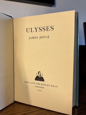 Ulysses By James Joyce. First Trade Edition, 1937.