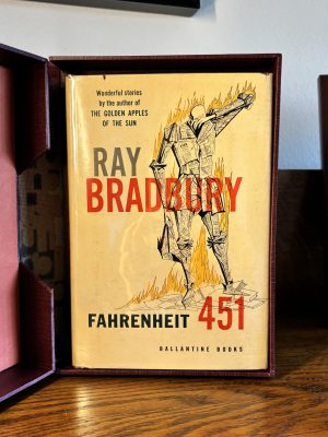 Fahrenheit 451 by Ray Bradbury Fine First Printing Inscribed by Bradbury and illustrator Mugnaini