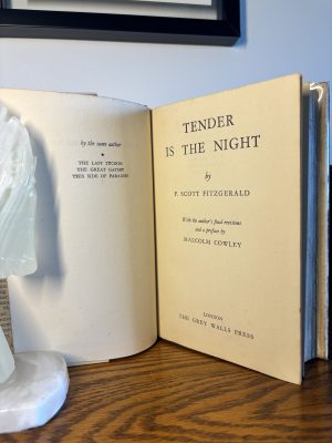 Tender Is The Night by F. Scott Fitzgerald. 1953.