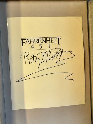 Fahrenheit 451 by Ray Bradbury, Signed, First UK Edition with Custom Clamshell